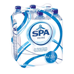 SPA Reine Минеральная природная столовая вода СПА негазированная 1,5л (ПЭТ) 6 бутылок - фото 11975