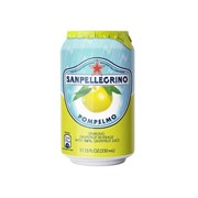 Напиток безалкогольный газированный сокосодержащий Sanpellegrino Pompelmo (Санпеллегрино грейпфрут) 0,33 л (банка) 6 штук