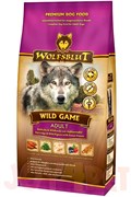 Wolfsblut Wild Game ADULT Дикая игра Сухой корм для взрослых собак с куропаткой, диким голубем, страусом и бататом. Белок: 26%, Жир: 16%.